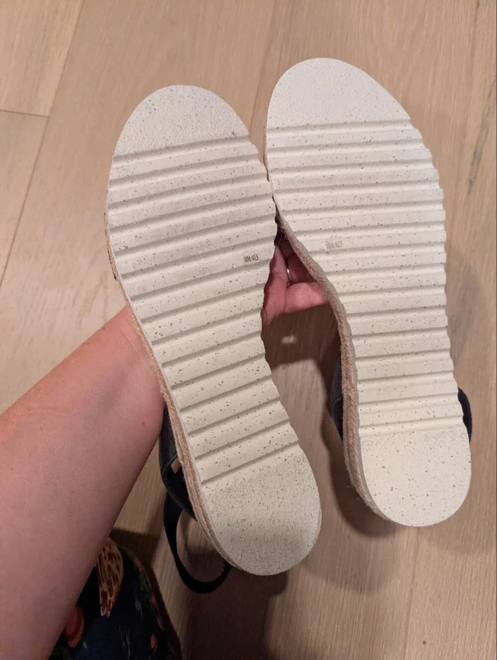 Lucky Brand Black Espadrille Wrap Sandals
